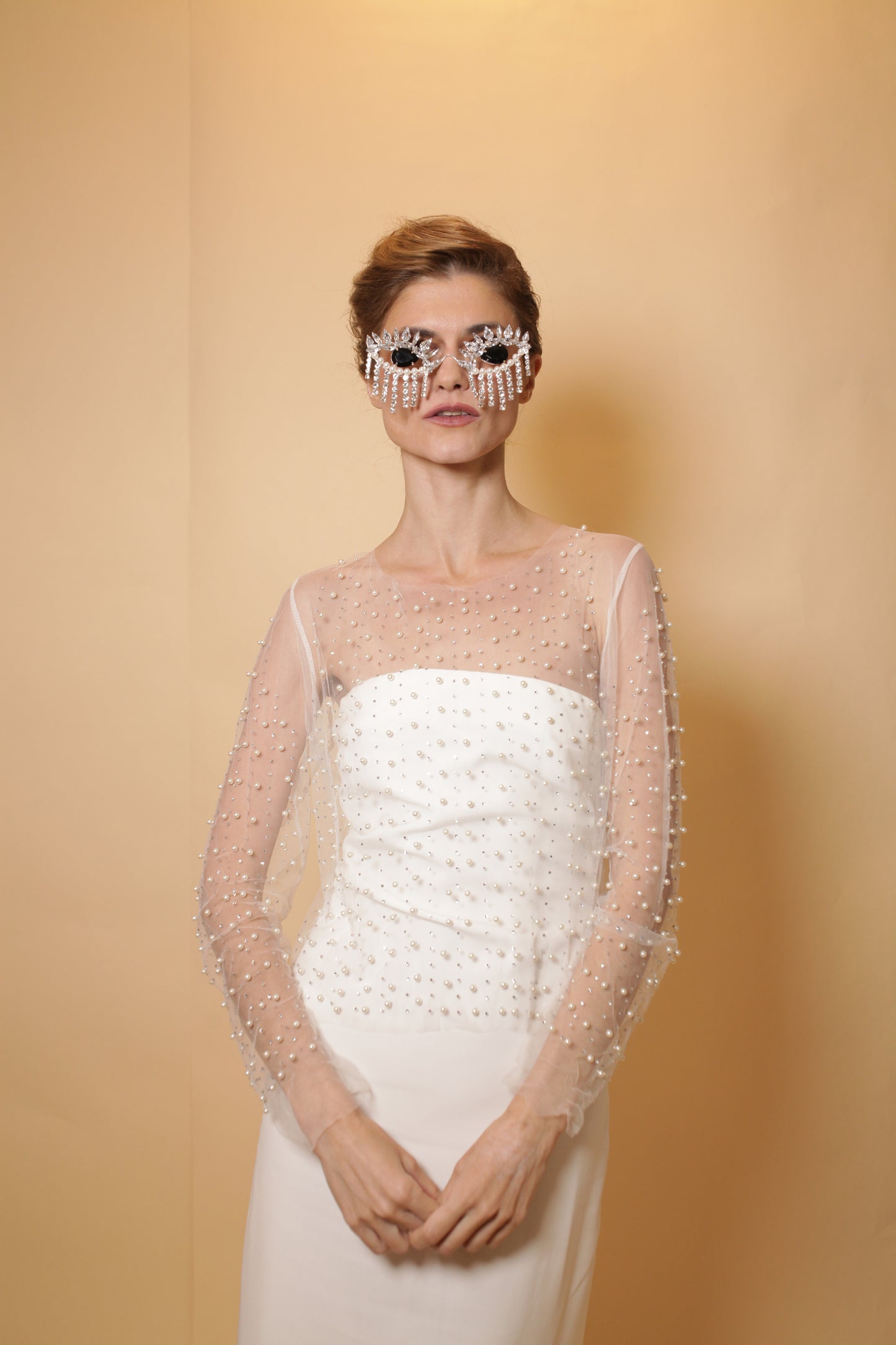 Fun party sunglasses with crystal fringes