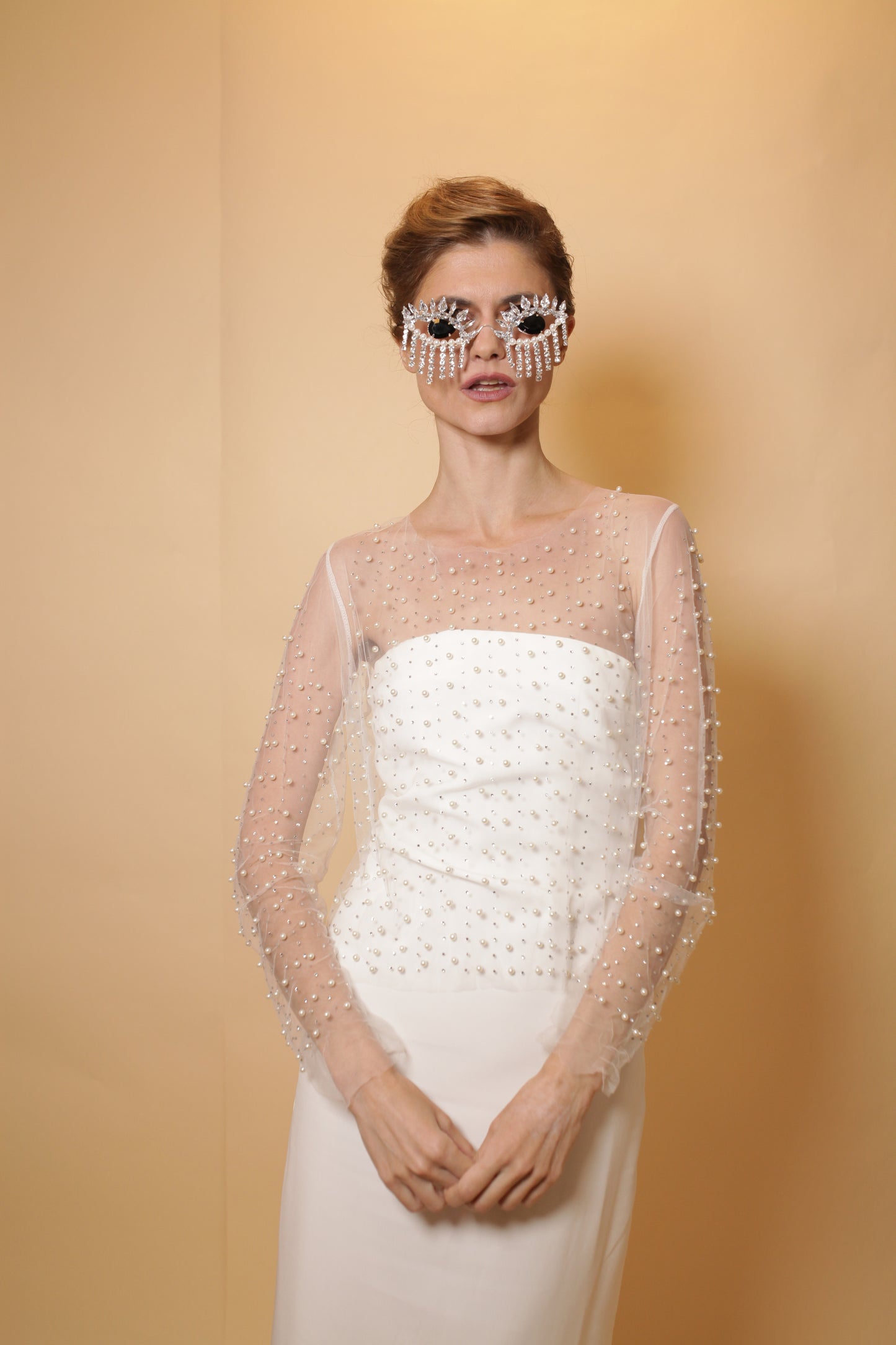 Fun party sunglasses with crystal fringes