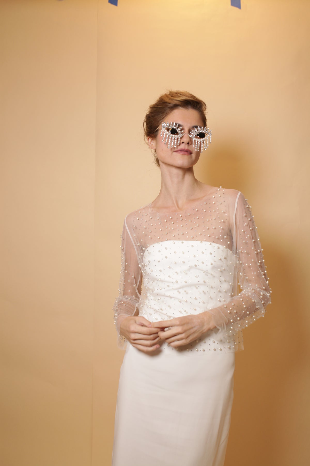 Fun party sunglasses with crystal fringes