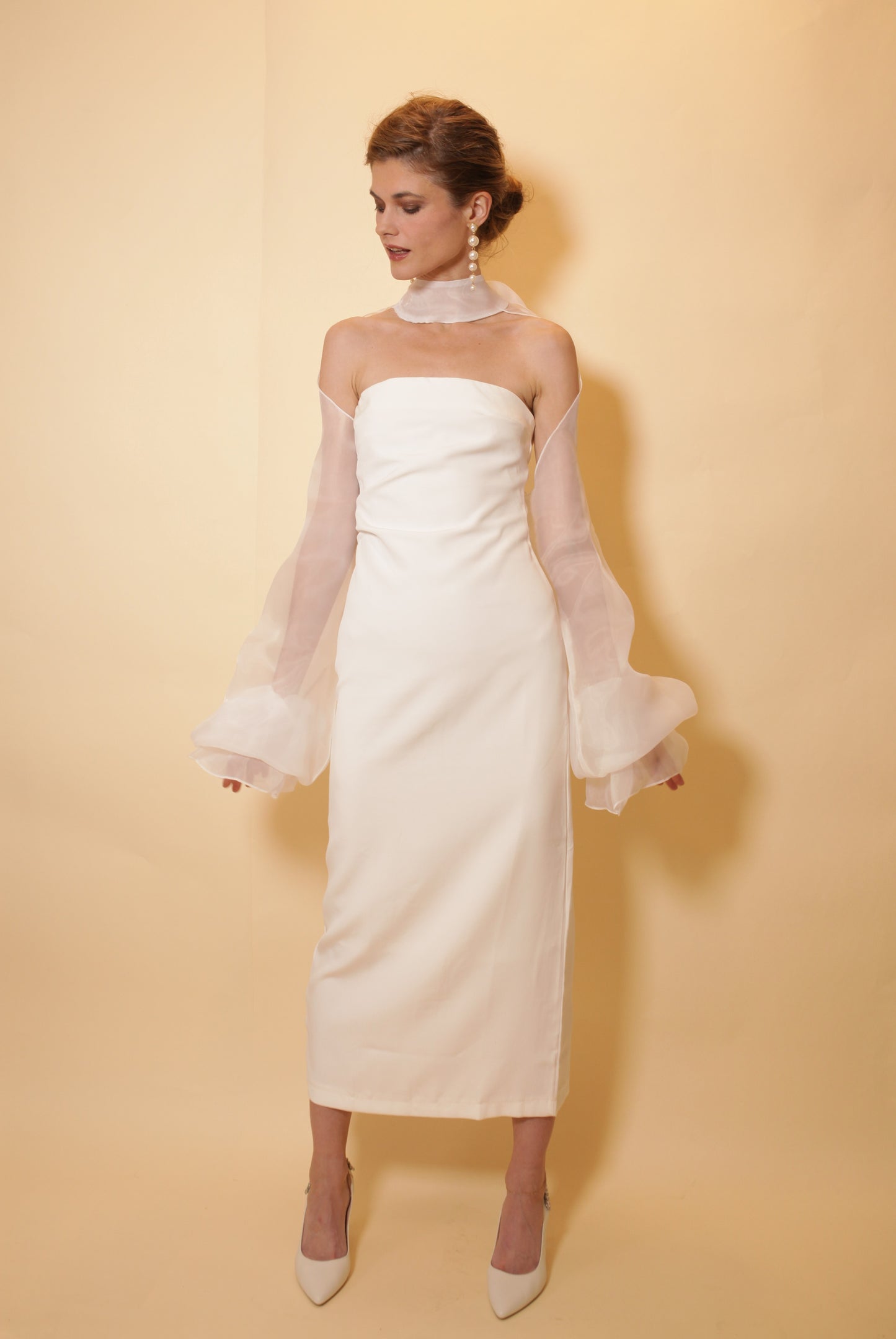 Organza bridal shoulders cover | wrap up jacket | cover up | organza bridal shawl | wedding accessories |
