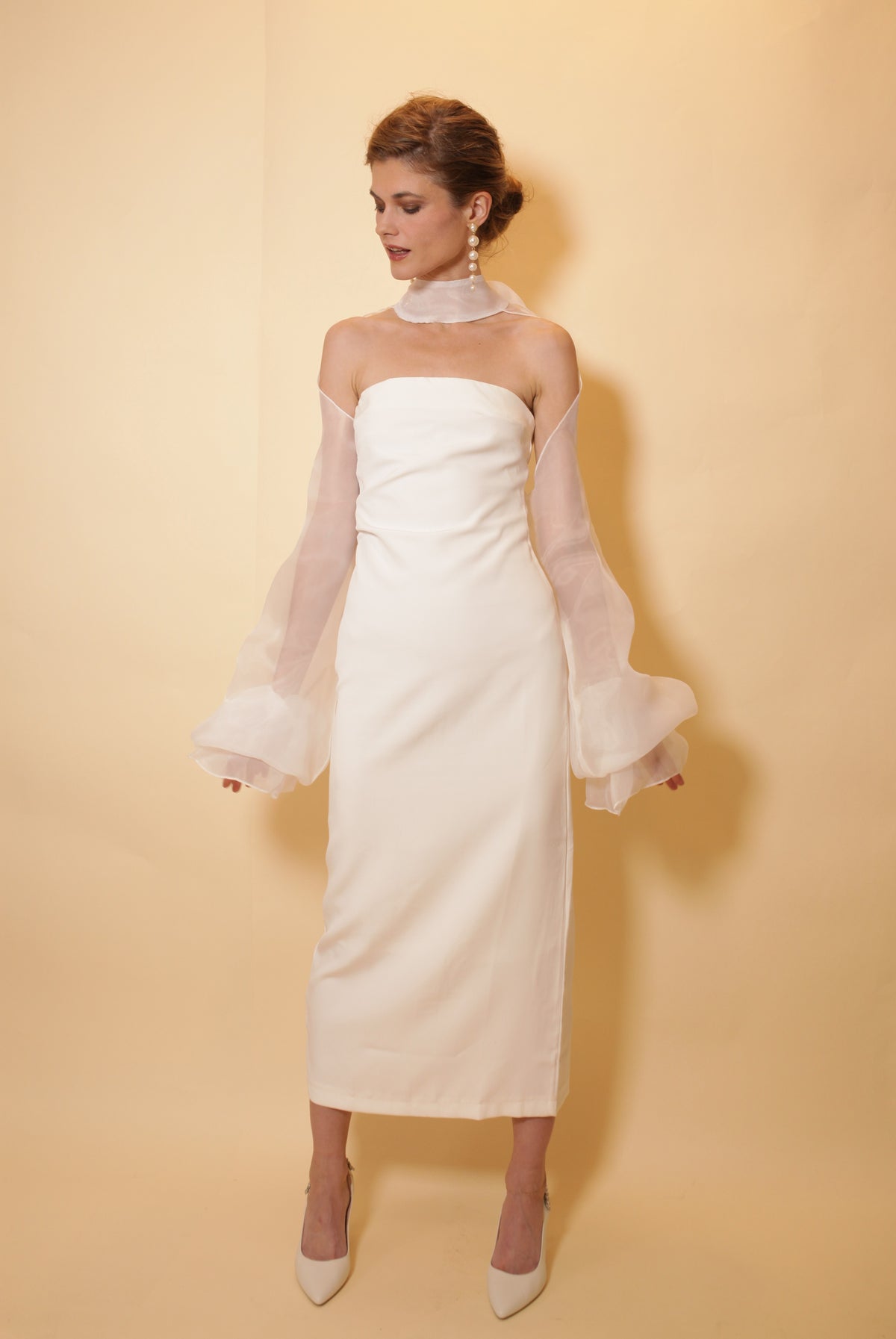 Organza bridal shoulders cover | wrap up jacket | cover up | organza bridal shawl | wedding accessories |