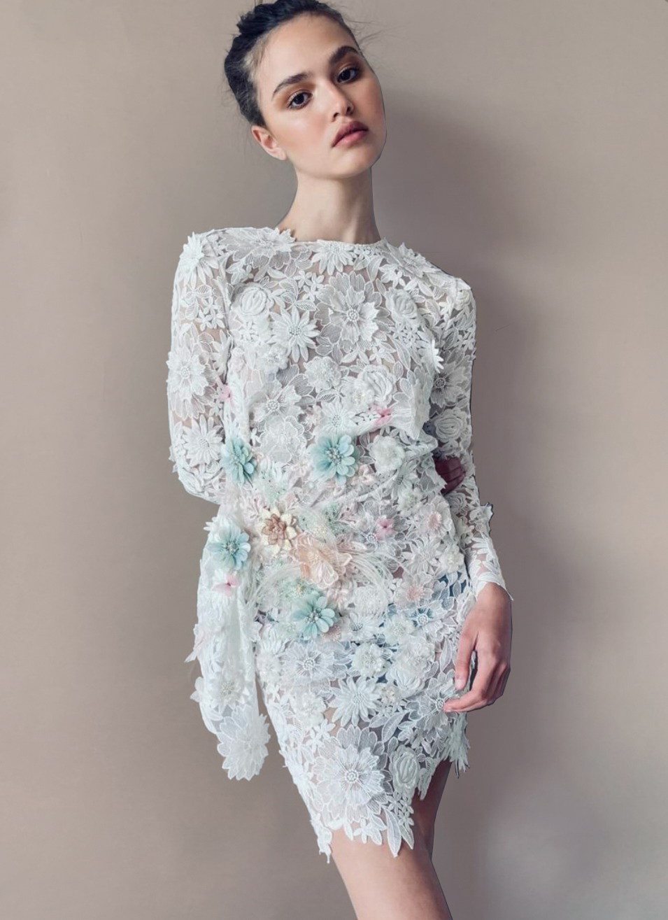 Engagement and small wedding parties dress | vintage white mini dress| bridal mini dress| | casual wedding short dress | lace short dress