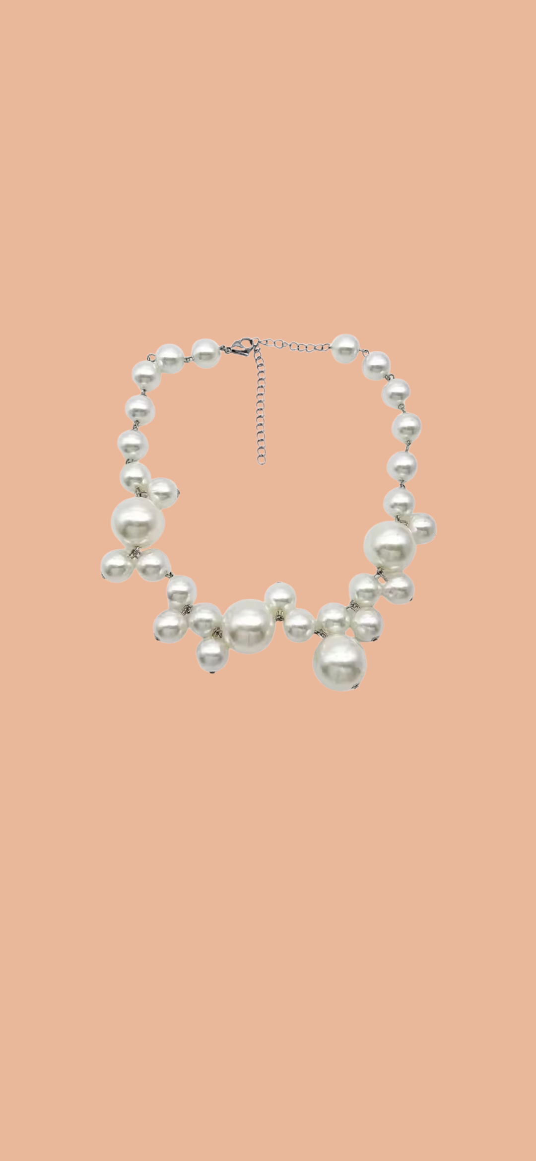 Chunky pearls necklace | Modern choker necklace | Trendy jewelry Gift | statement Necklace