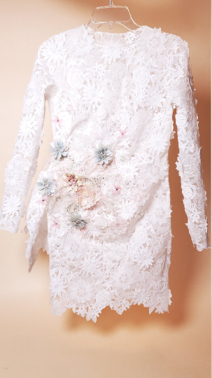 Engagement and small wedding parties dress | vintage white mini dress| bridal mini dress| | casual wedding short dress | lace short dress
